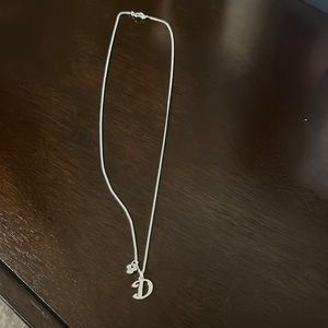 Disney initial necklace “D”